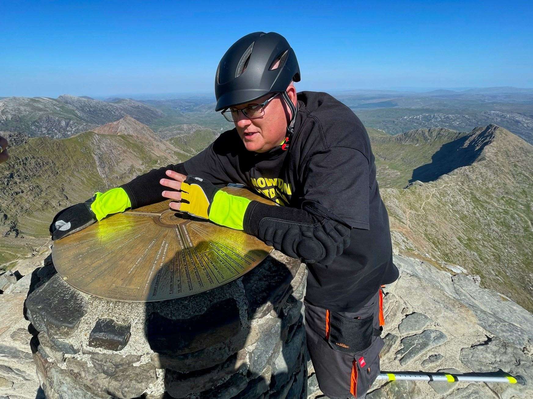 Ben Spencer on Snowdon (Viktor Elzer/Ataxia UK/PA)