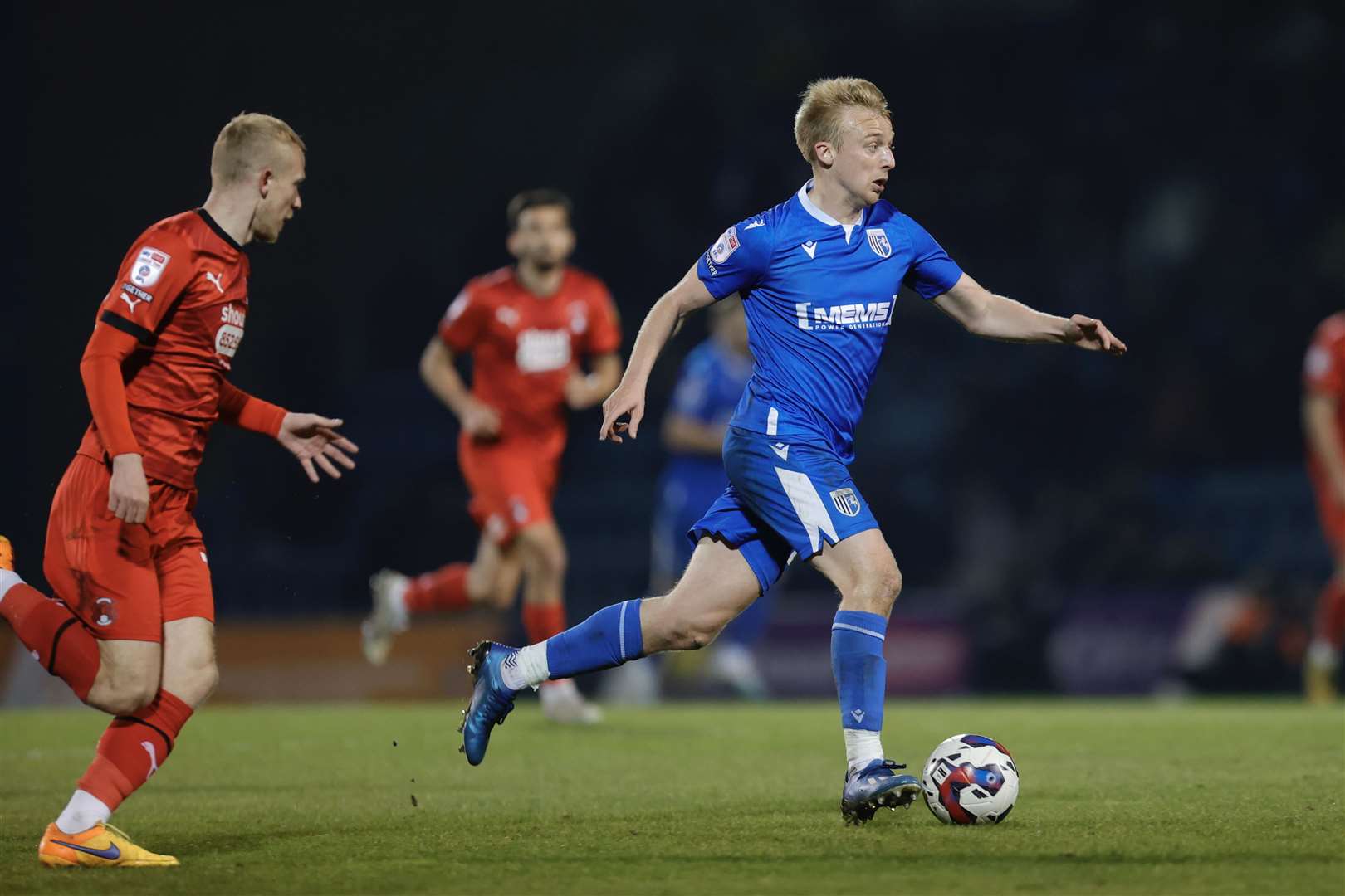 George Lapslie pushing forward for the Gills on Tuesday