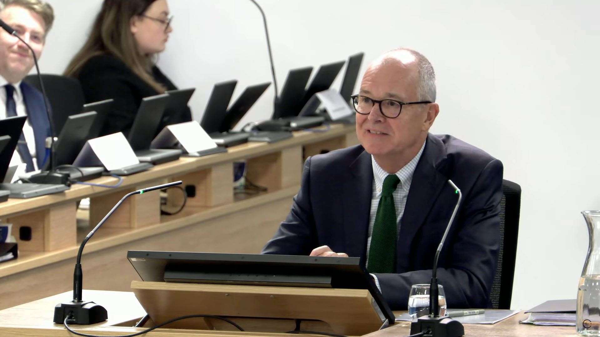 Screen grab from the UK Covid-19 Inquiry livestream of former chief scientific adviser Sir Patrick Vallance giving evidence (UK Covid-19 Inquiry/PA)