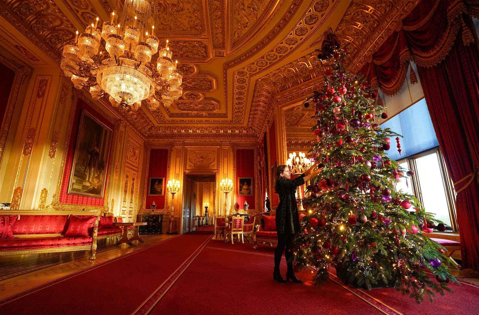 The Crimson Drawing Room (Andrew Matthews/PA)