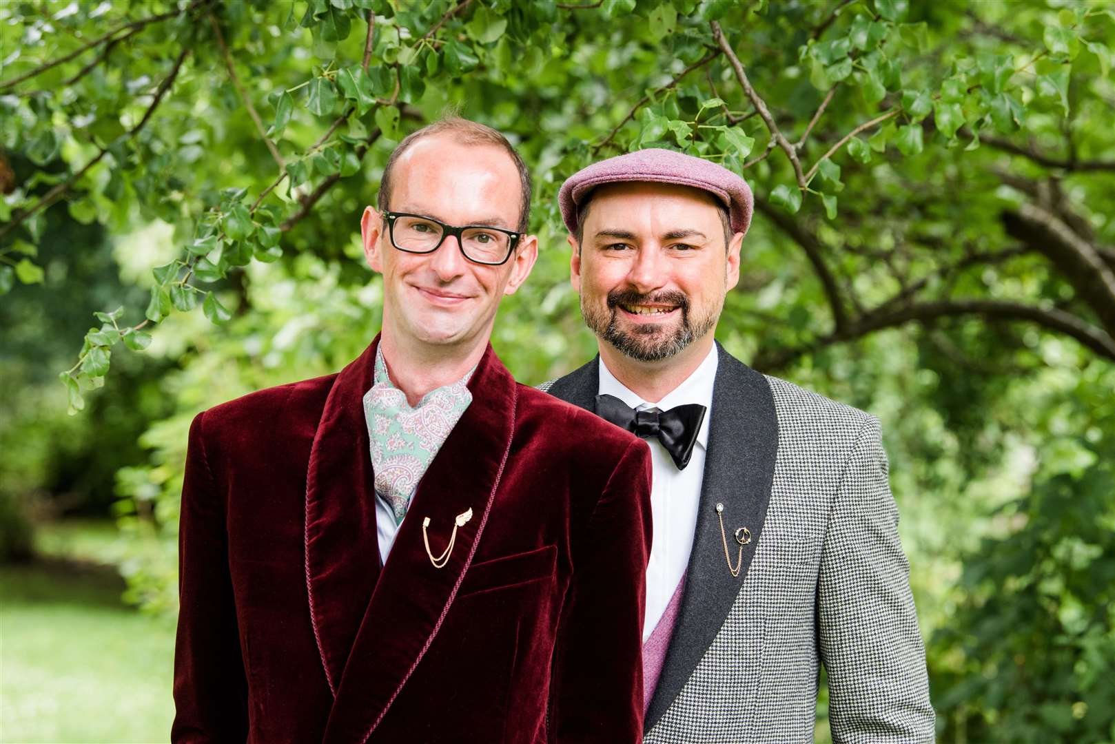 Paul and Scott on their wedding day (Digby Brown/PA)