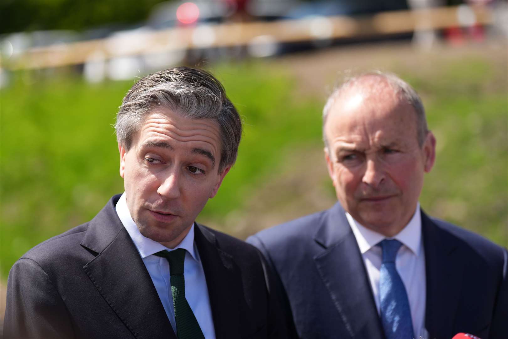 Taoiseach Simon Harris and Tanaiste Micheal Martin (PA)