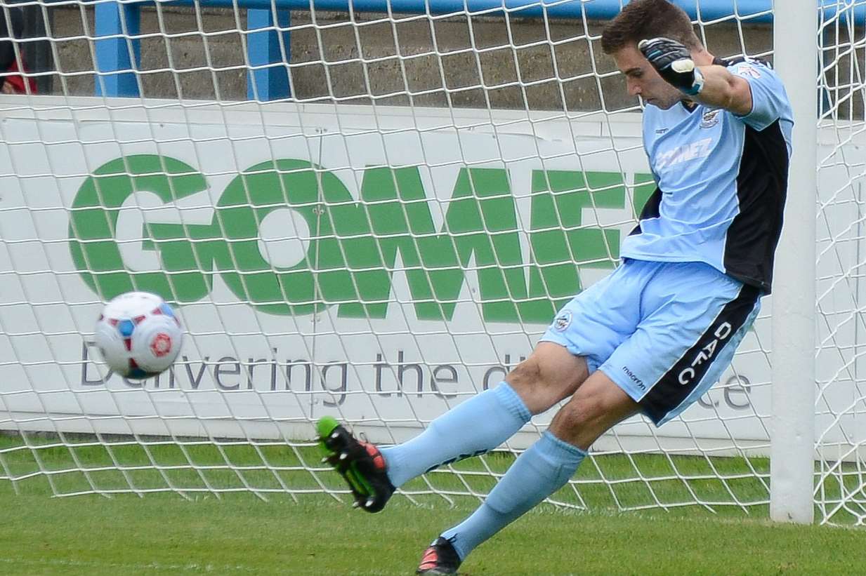 Dover goalkeeper Mitch Walker is still a couple of weeks away from making his return from injury.