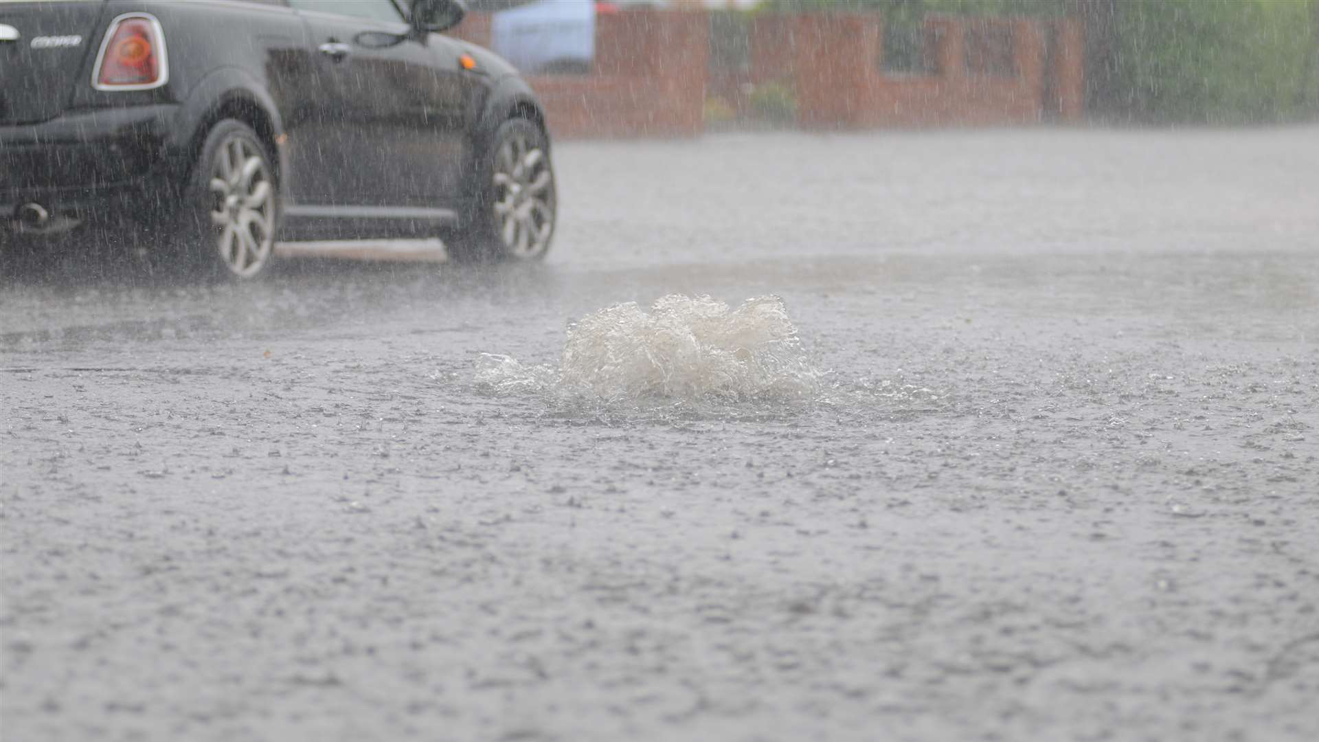 Heavy rain. Stock picture.