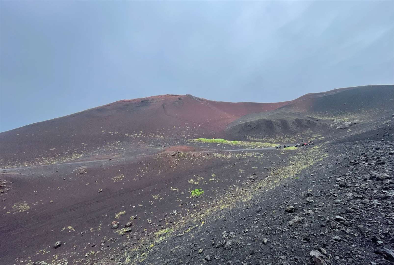 The barren volcanic landscape of Heimaey