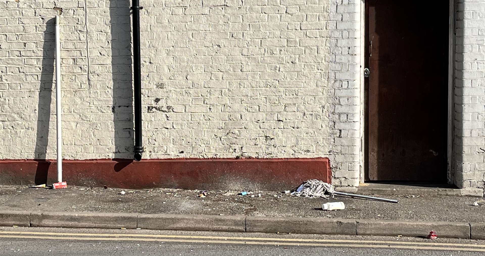 Clean-up efforts under Luton Arches in Chatham leave it looking worse