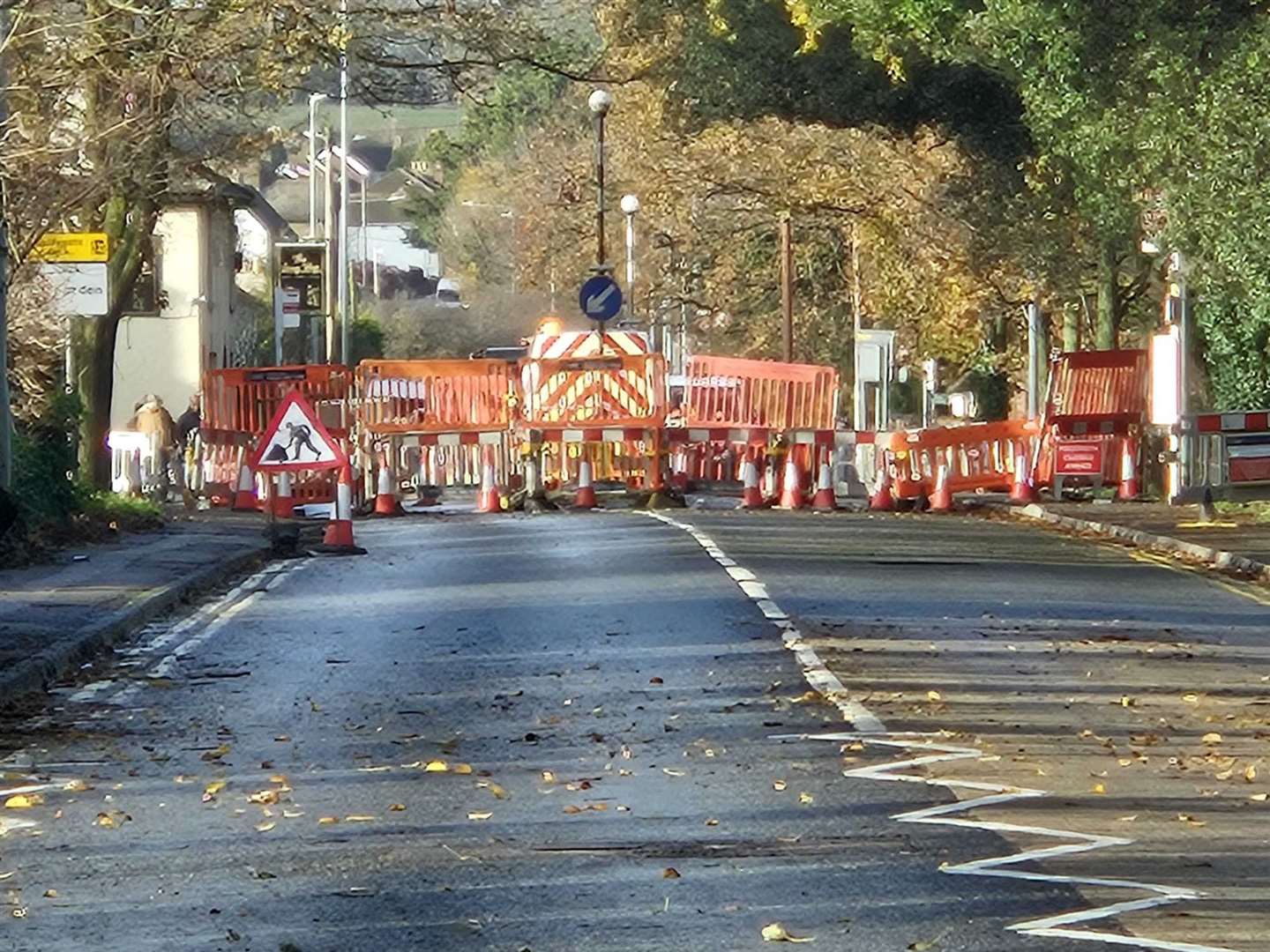 The Key Street closure for SGN works last year. Picture: Andy Matheou