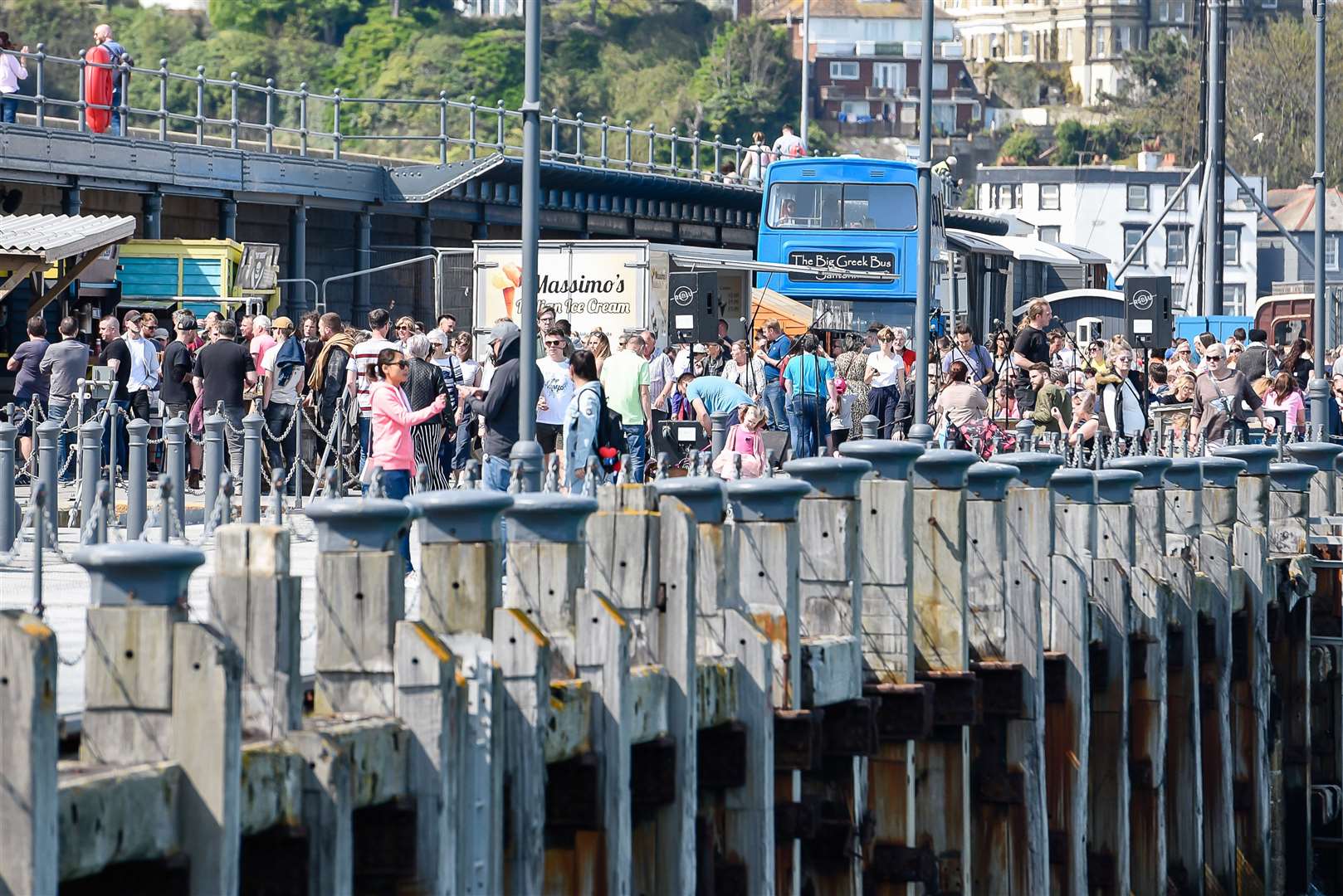 The regenerated landmark in Folkestone photographed last year