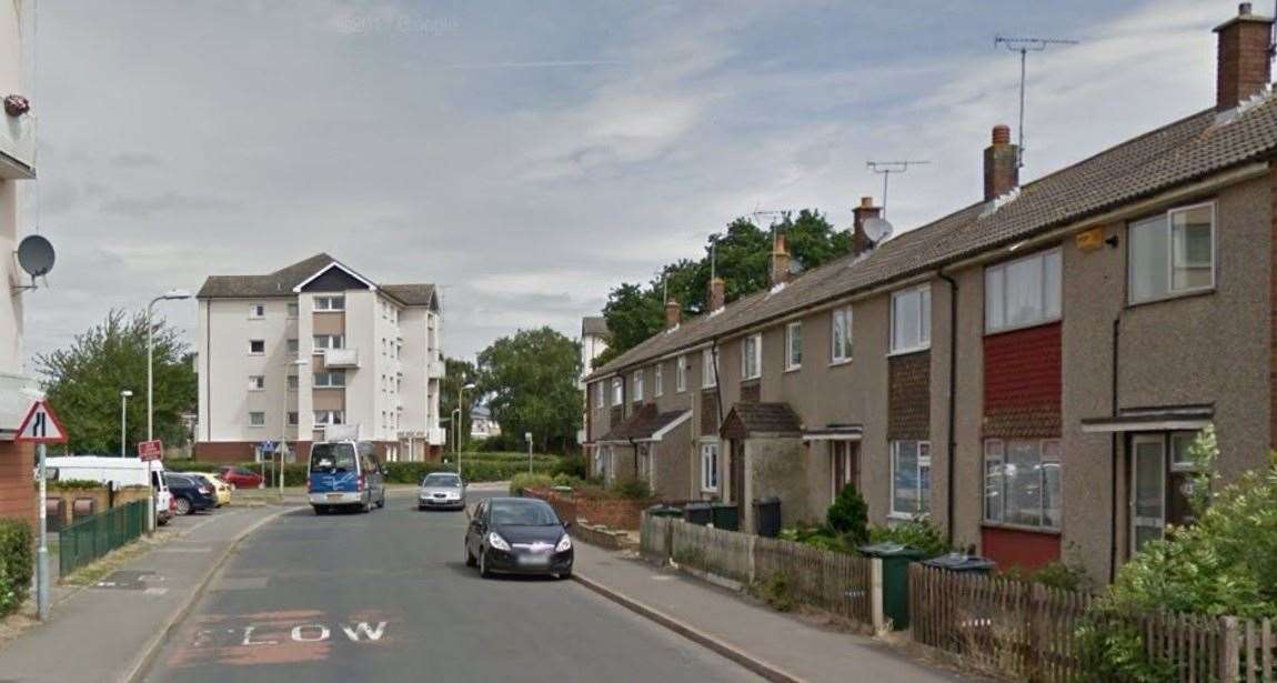 The incident happened in Bybrook Road, Ashford. Picture: Google