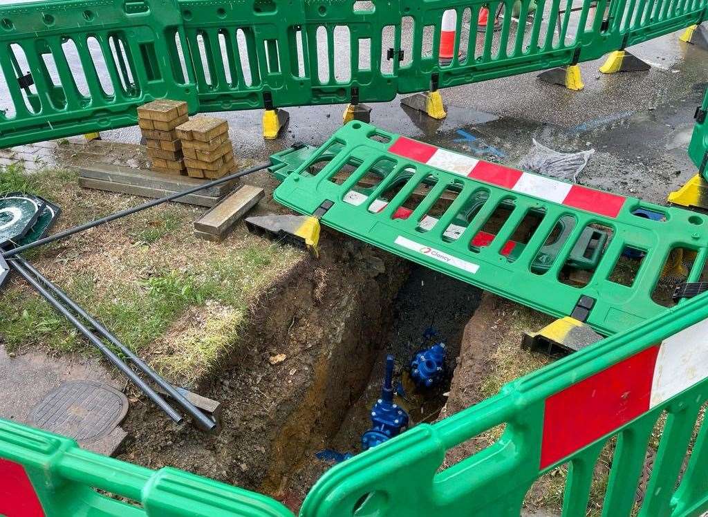 Southern Water says it is still addressing the problem but doesn't know when it will be fixed. Picture: Joe Crossley