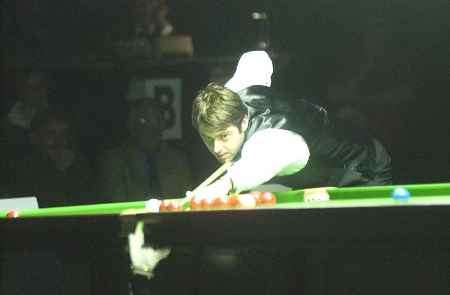 THE MAESTRO: O'Sullivan on his way to victory over Ebdon. Picture: BARRY CRAYFORD