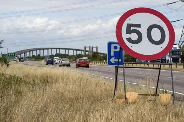 The 50mph speed limit was introduced following safety concerns