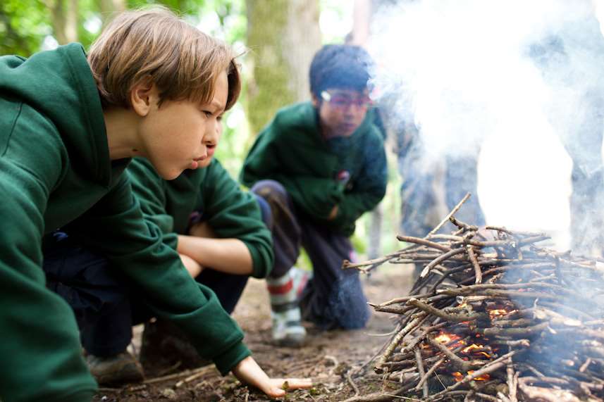 Learn bushcraft skills at Penshurst Place