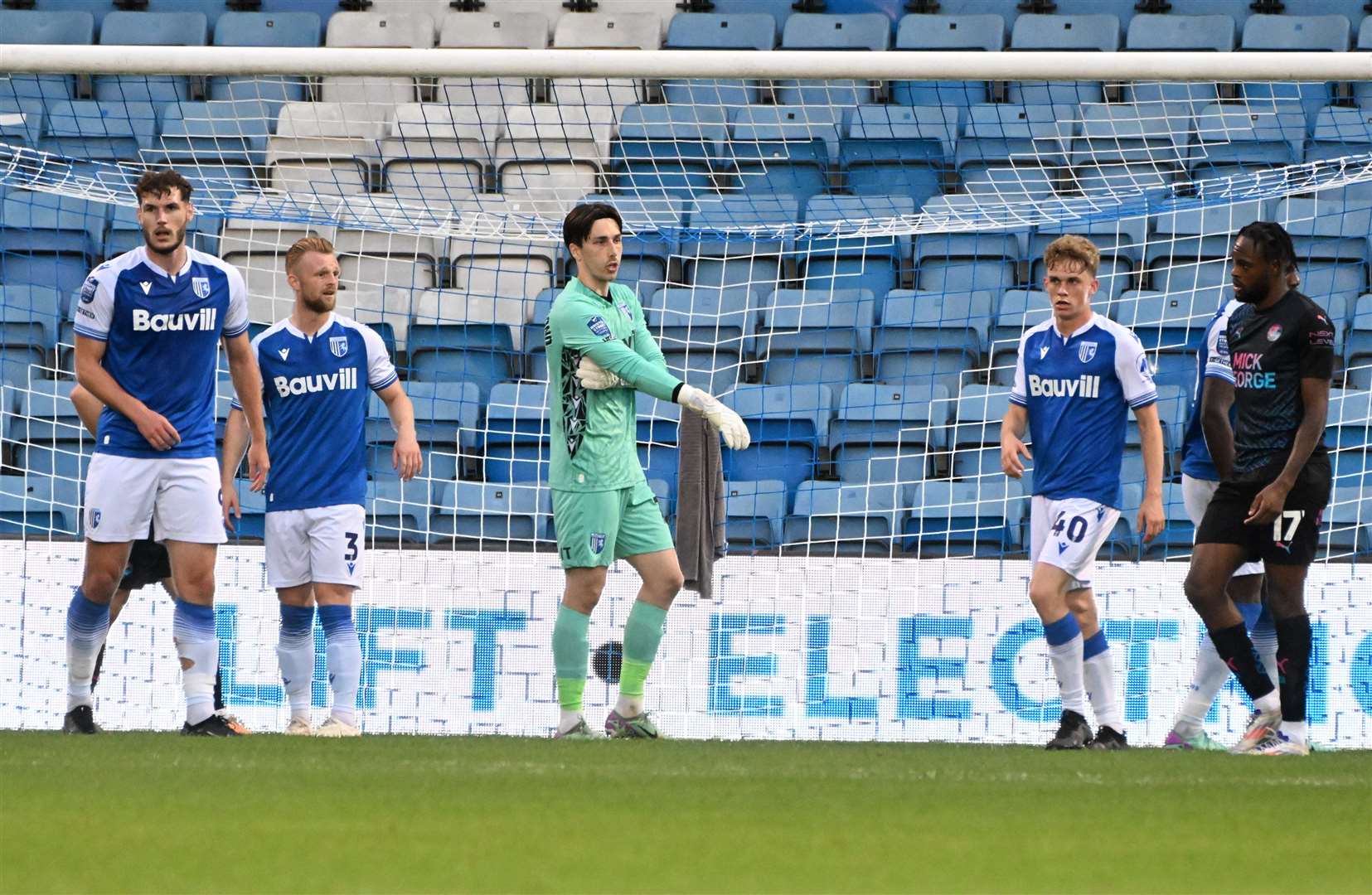 Keeper Luca Ashby-Hammond made his debut for Gillingham on Tuesday Picture: Barry Goodwin