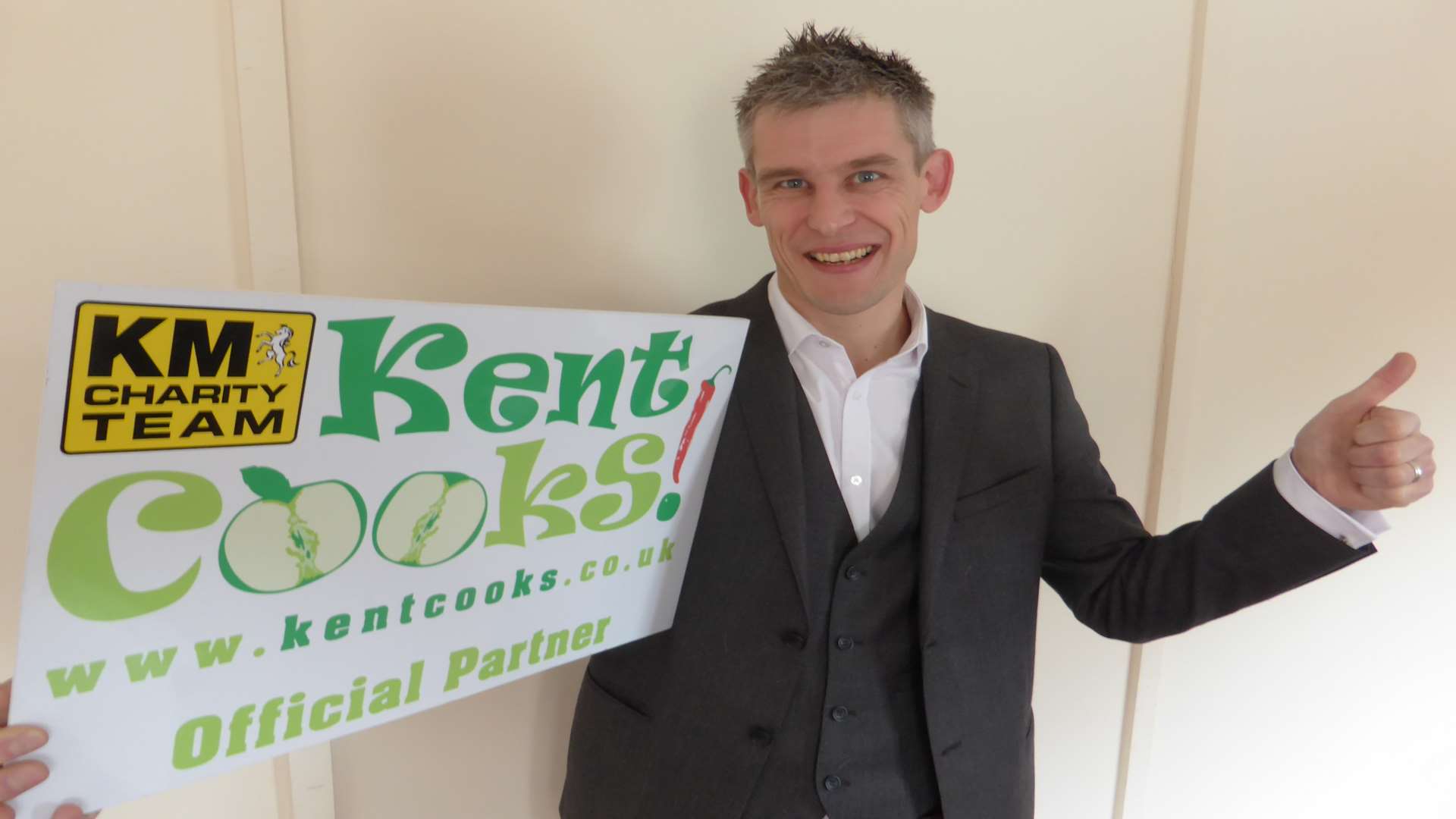 Darren Tutt, of FFK Catering Equipment Suppliers, announces support for school cookery contest Kent Cooks 2016