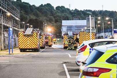 Scene of the Buckland site fire. Picture by Paul Armstrong.