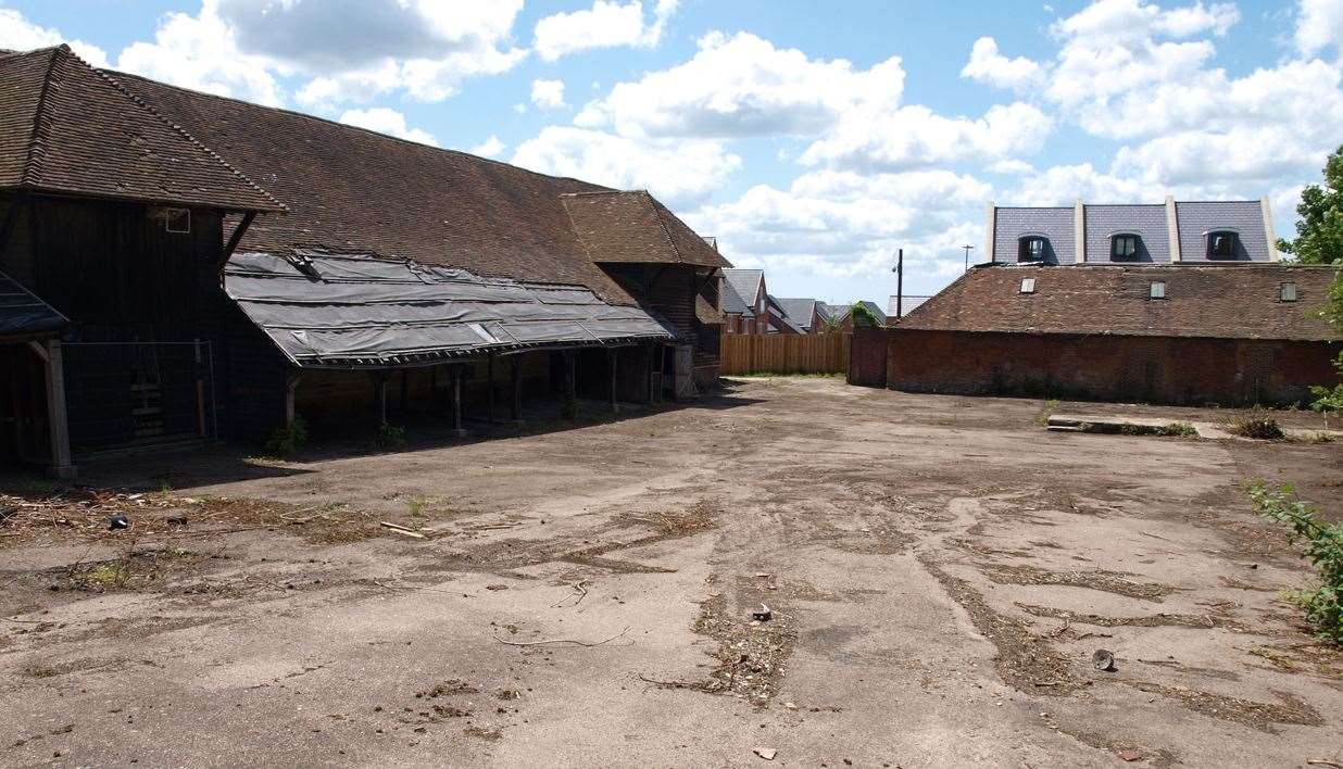 The barns were bought by a mystery buyer in 2015