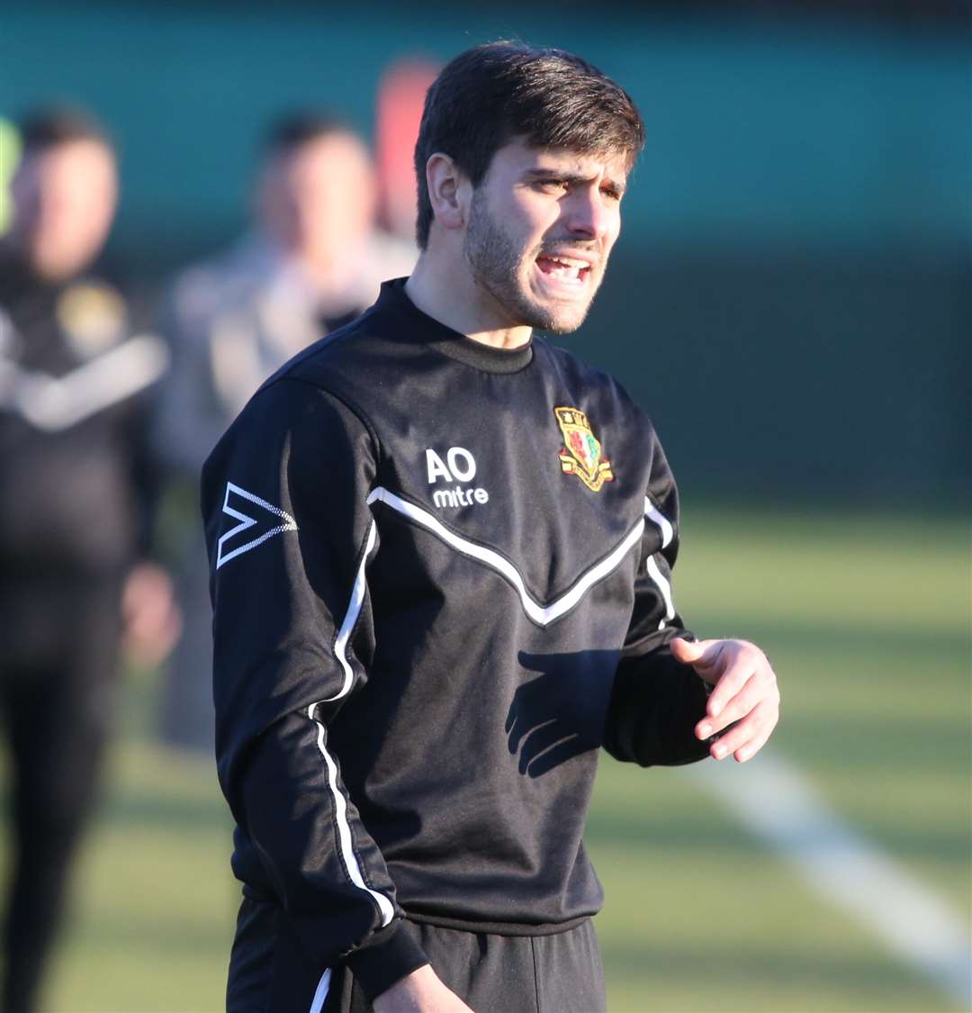 Sittingbourne manager Aslan Odev Picture: John Westhrop