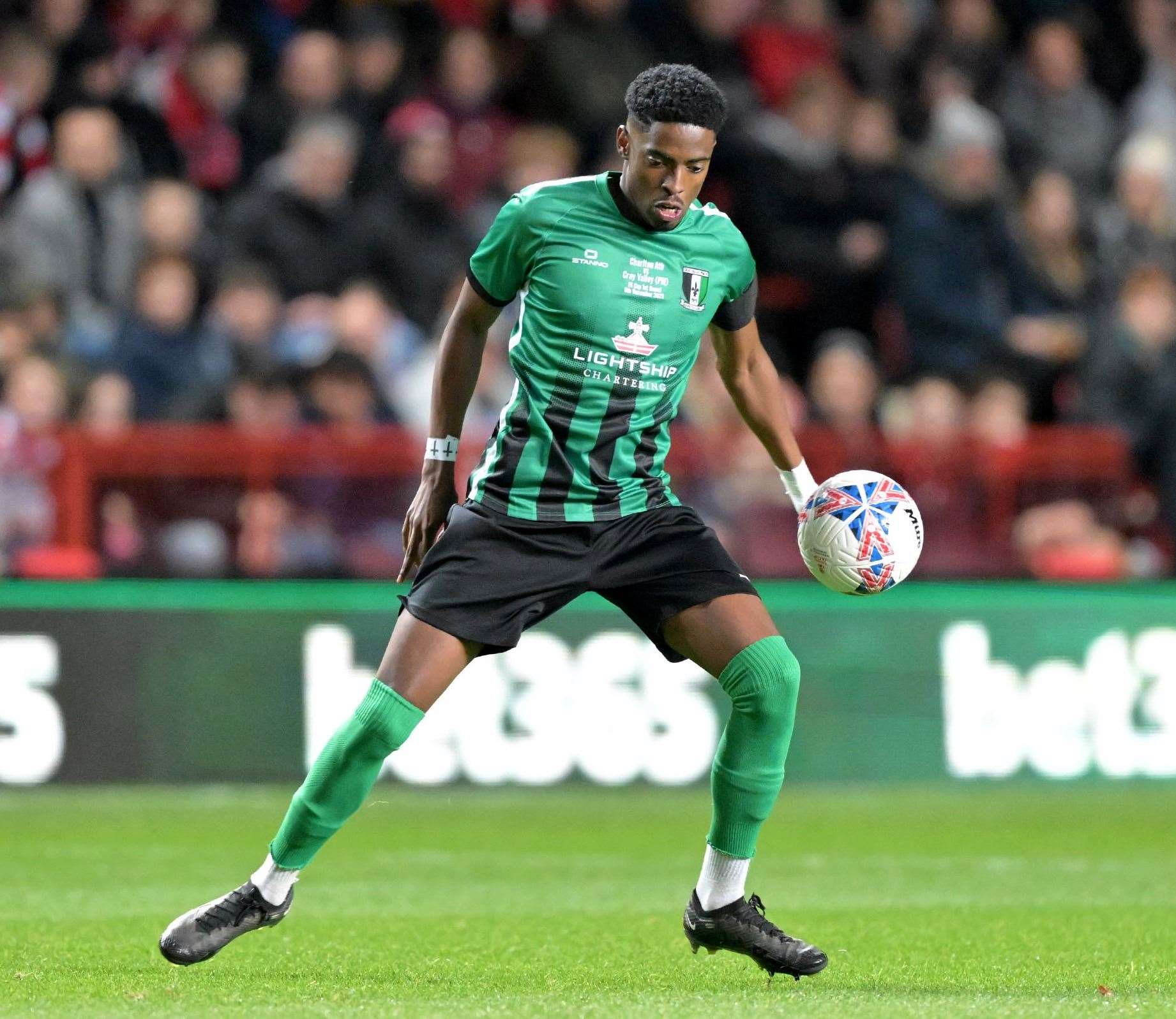 Cray Valley forward Kyrell Lisbie. Picture: Keith Gillard