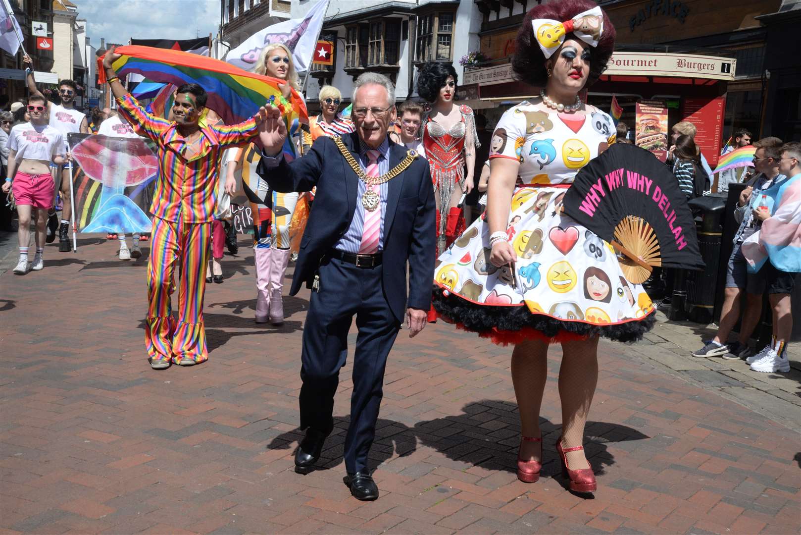 Canterbury Lord Mayor Terry Westgate led last year's parade - which he described as one of the highlights of his term in office