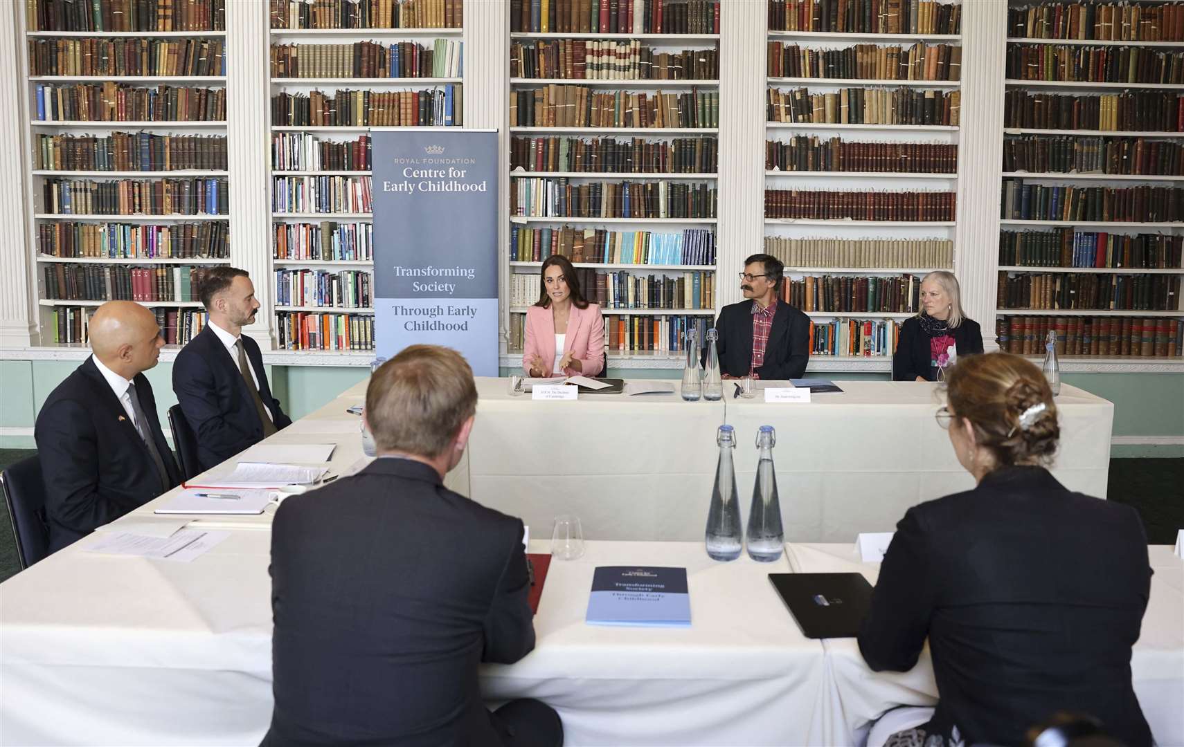 The Duchess of Cambridge takes part in a roundtable with the Royal Foundation Centre for Early Childhood and government ministers at the Royal Institution (Chris Jackson/PA)