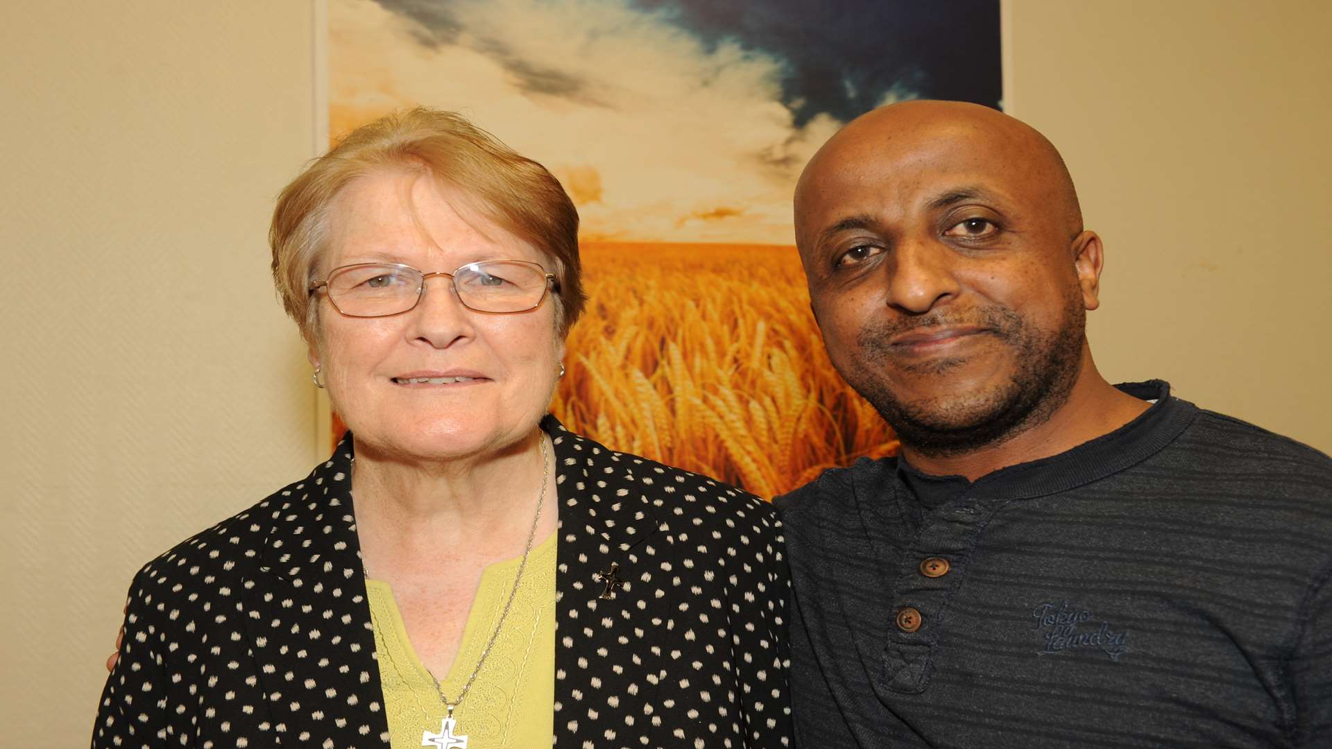 Sister Helen Ryan and Solomon Gebreysus from House of Mercy