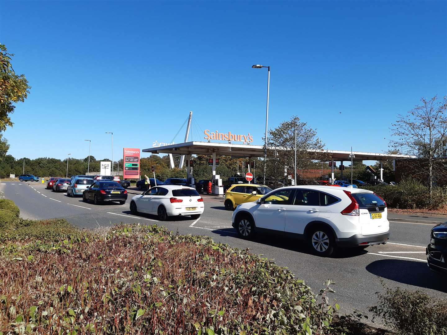 The situation at Sainsbury's Bybrook in Ashford