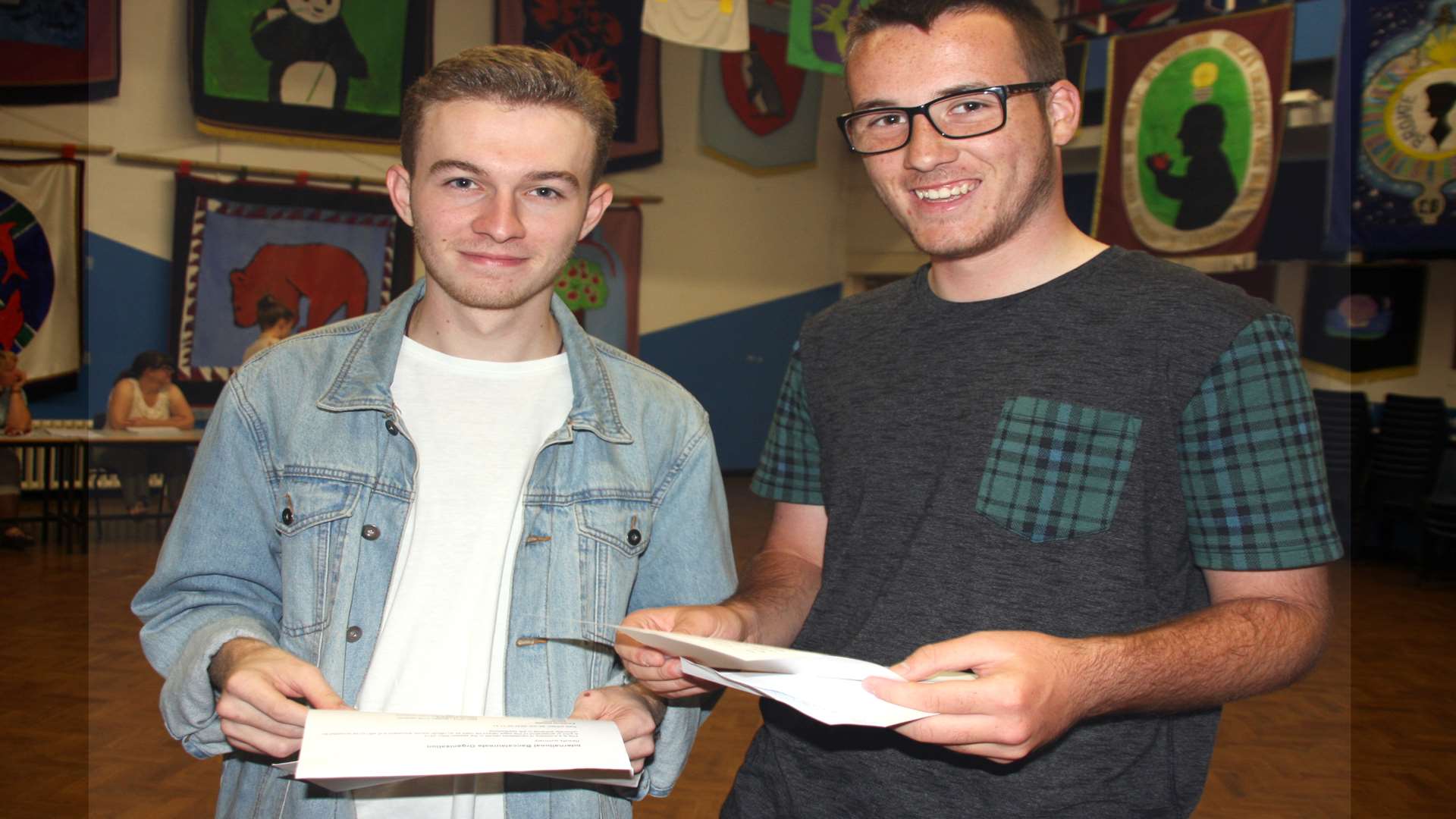 Tom Smith and Tyler Davis at Hartsdown Academy in Margate