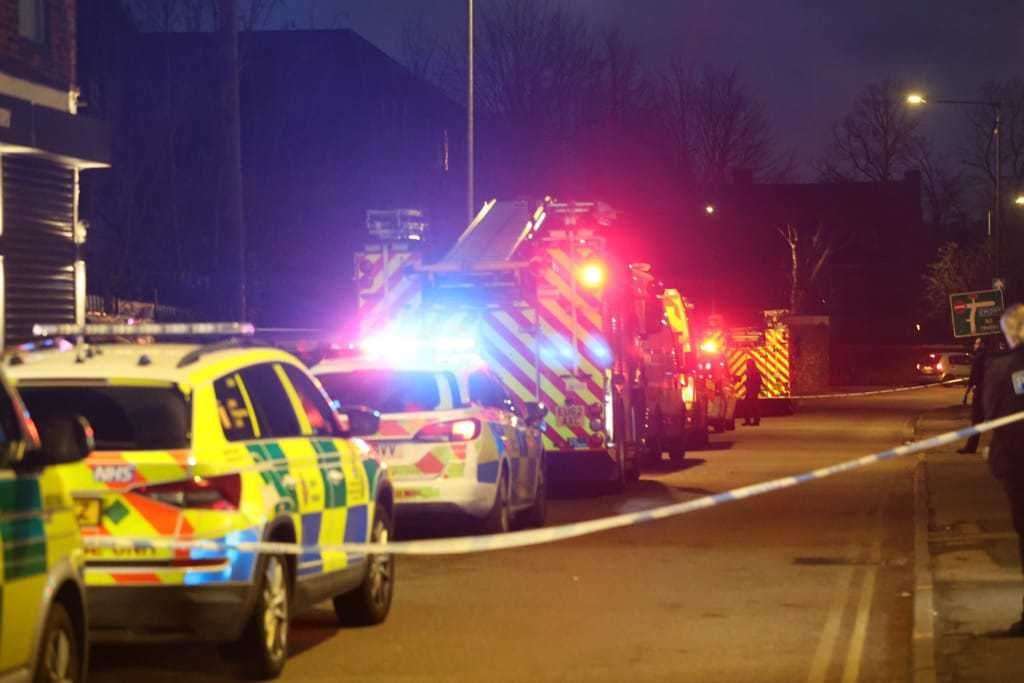 Police and other emergency services were called to Knightrider Street, Maidstone, back in March. Picture: UKNIP