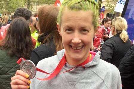 Lucy Russon completed the London Marathon 2015 in 4hrs 16mins