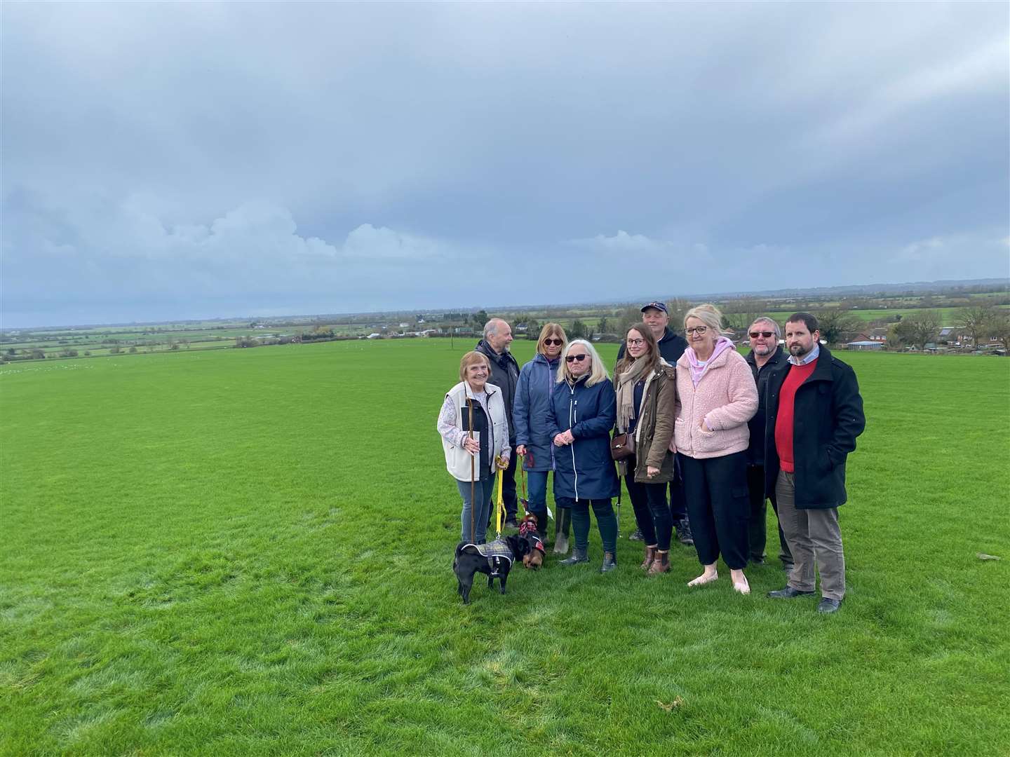 Villagers fear the view of the Kent countryside from Cotton Hill in Hamstreet, near Ashford, would be destroyed by the new-builds