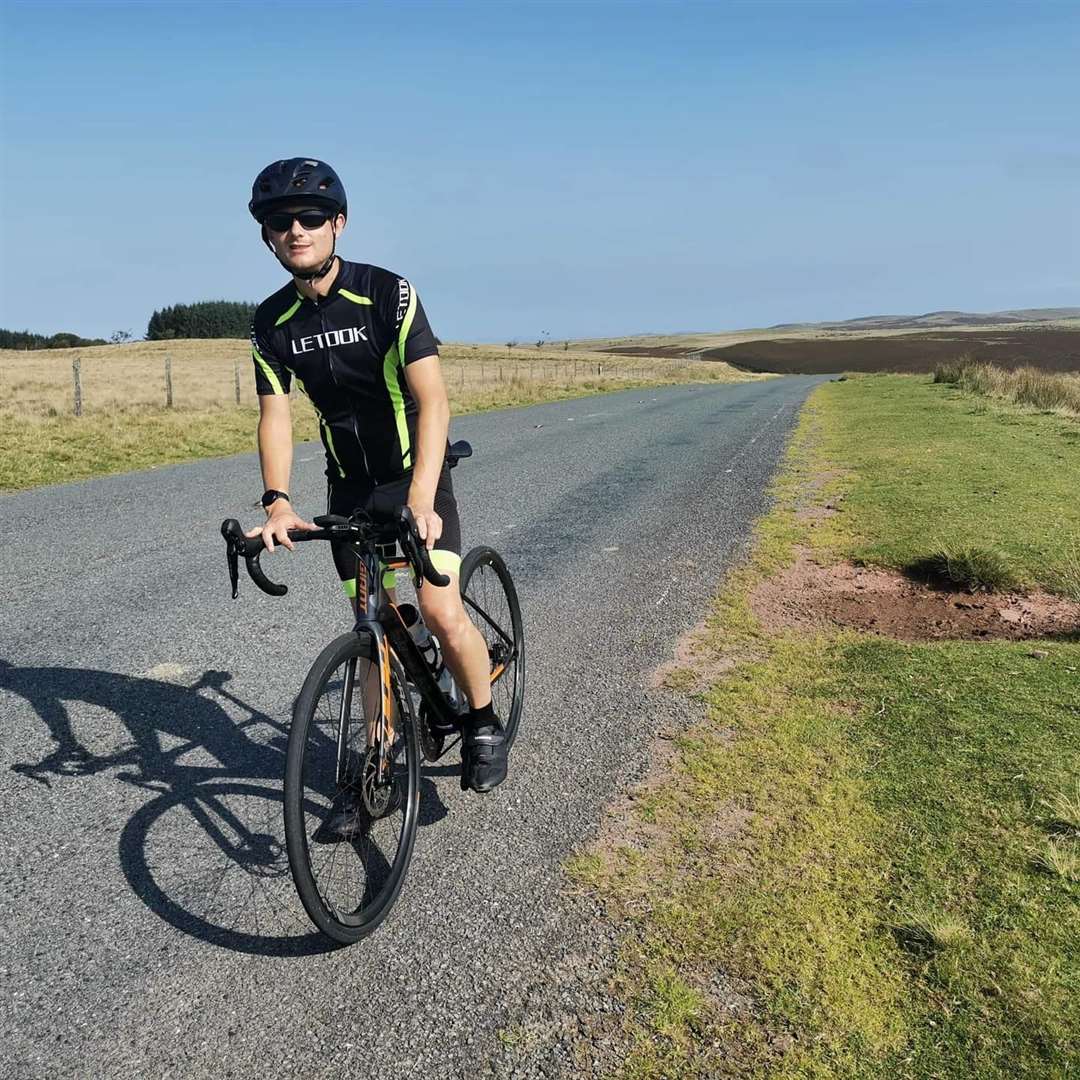 Cyclist Ryan Woodward had to take a fellow cyclist home by car after the Kingsferry Bridge was closed by a film company