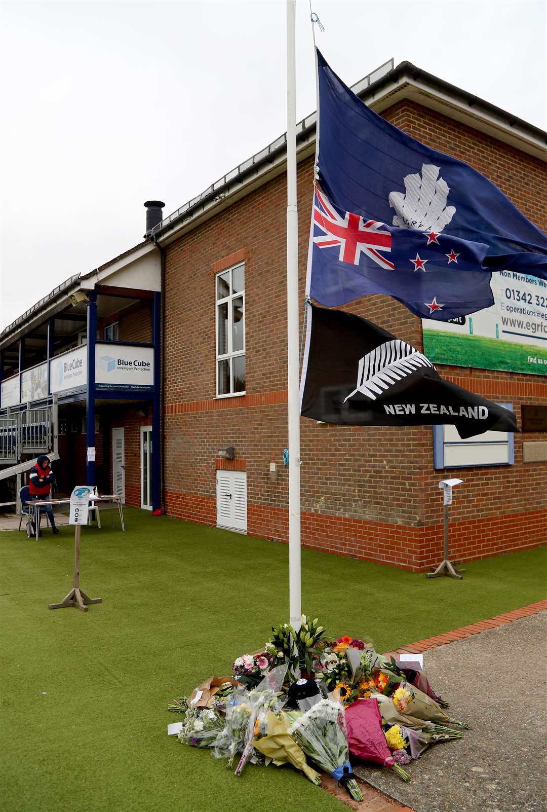 Tributes at East Grinstead Rugby Club (Gareth Fuller/PA)