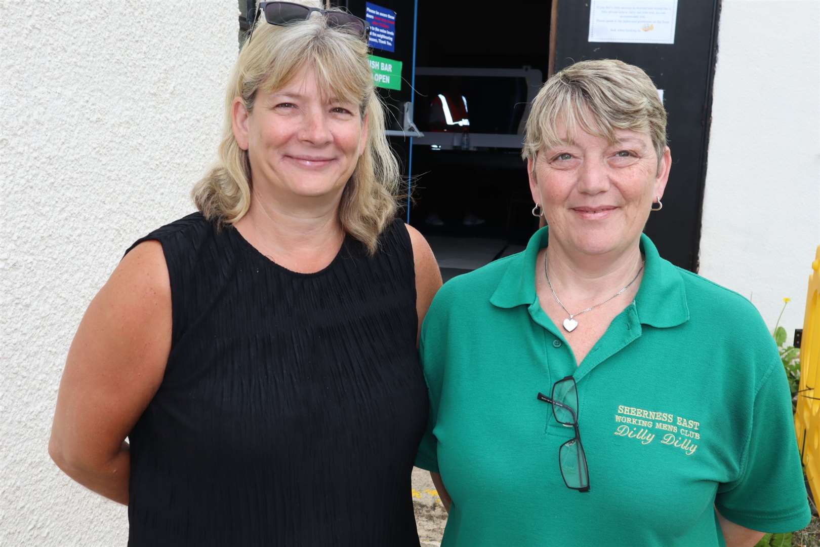 Paula Smith, left, and Alison Dowling of Sheerness East WMC, Halfway, have hosted Sheppey Covid asymptomatic test centre