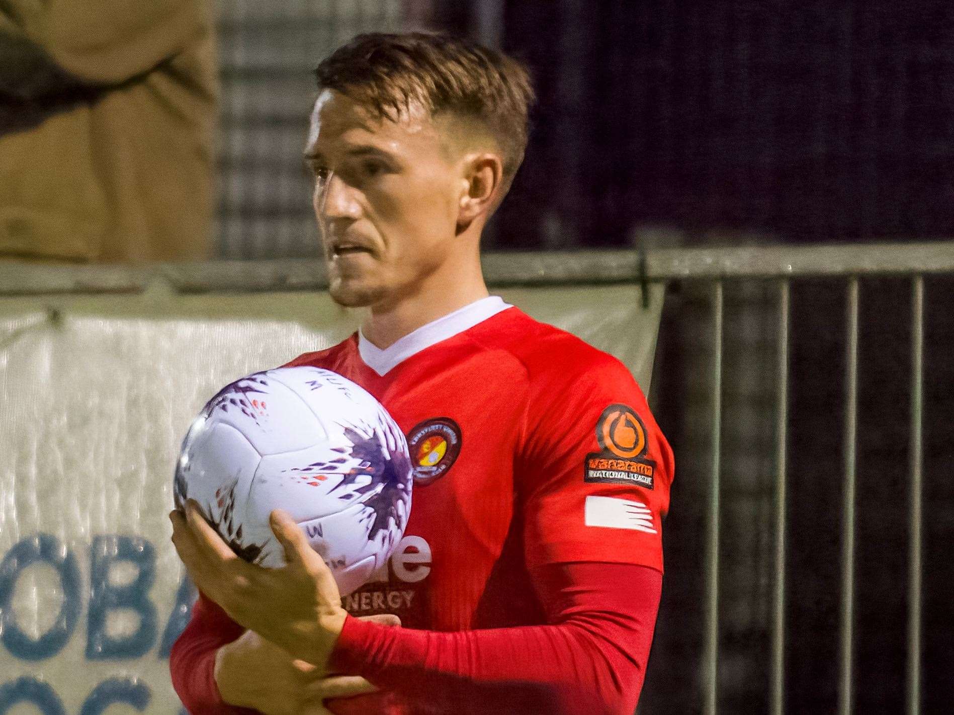 Ben Chapman - has signed a new contract with Ebbsfleet. Picture: Ed Miller/EUFC