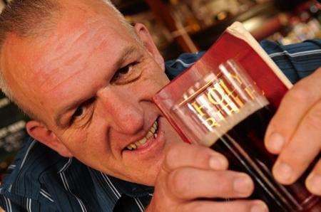 Pub landlord Chris Mclean at The Railway Faversham becoming a vicar