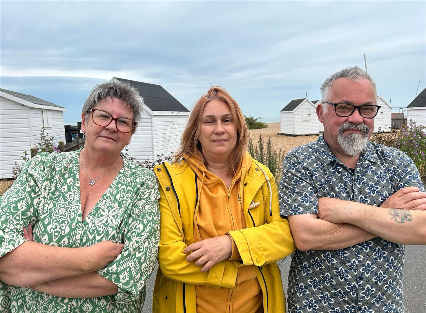 Jill Carter, left, Giulia Billi, middle and Gerry Carter, right, are all concerned about the declining water quality levels in Deal