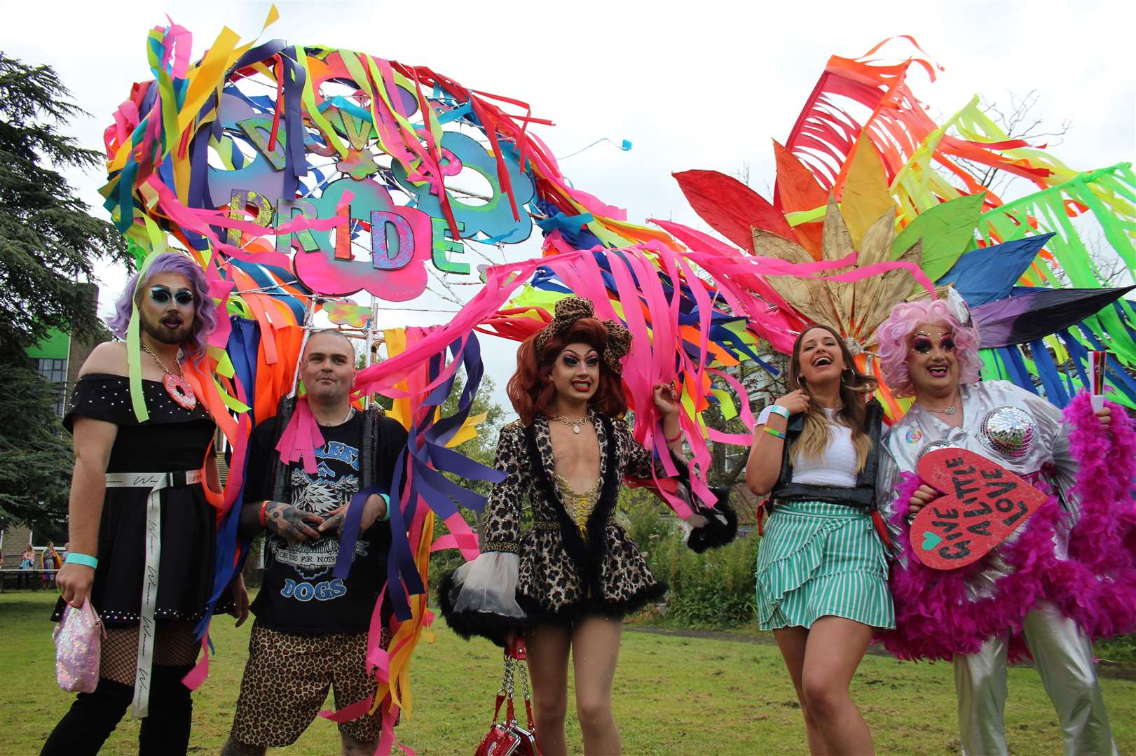 Some of the drag acts at Dover Pride 2021. Picture: Photography with Evangeline