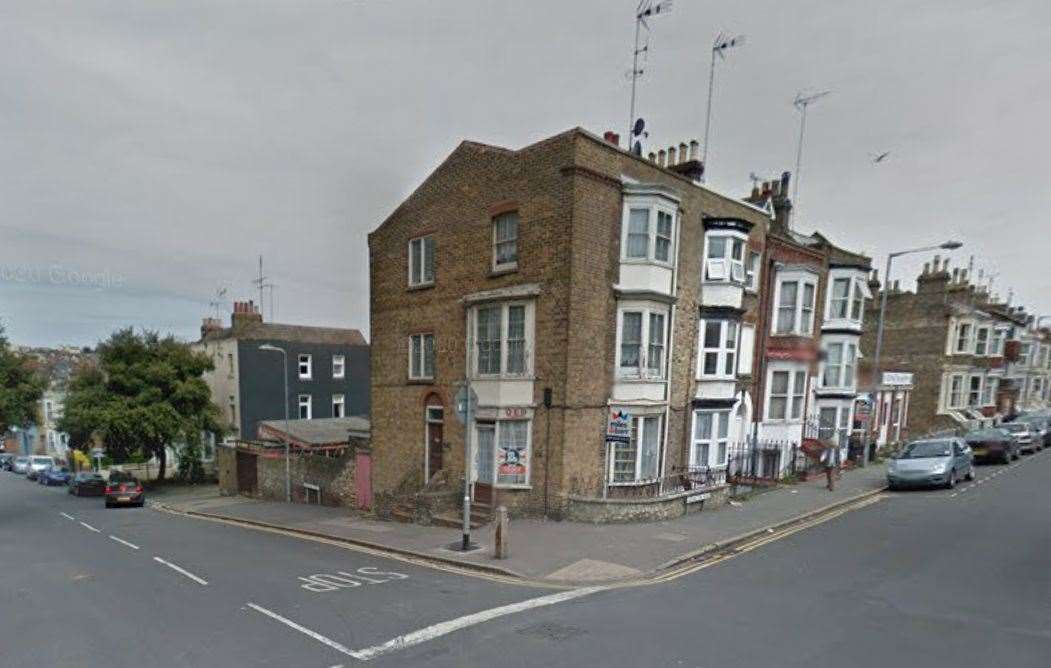 The crash happened at the junction of Addington Street and Addington Road in Margate. Picture: Google