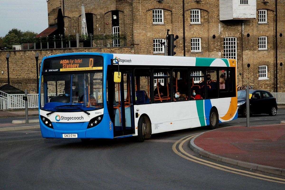 A Stagecoach bus in Kent. Picture: Martin Smith