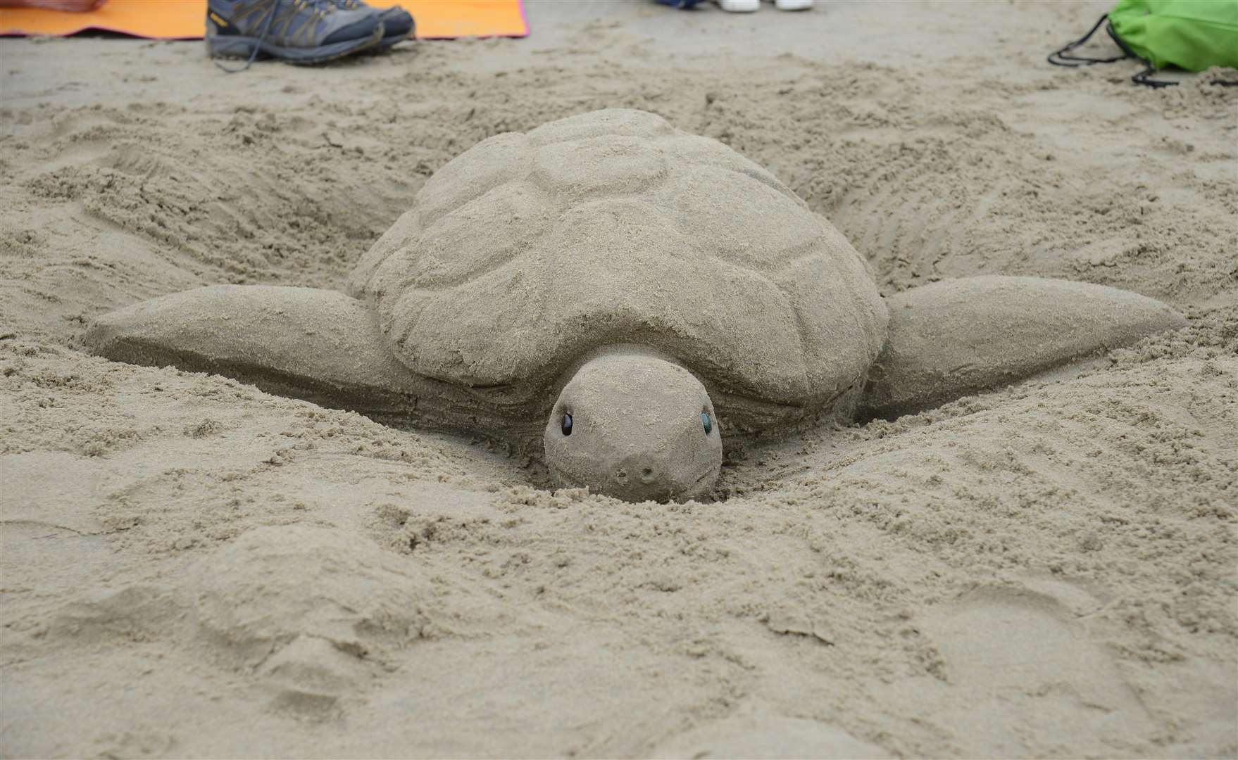 What will you create in sand on Sunny Sands, Folkestone? Picture: Gary Browne