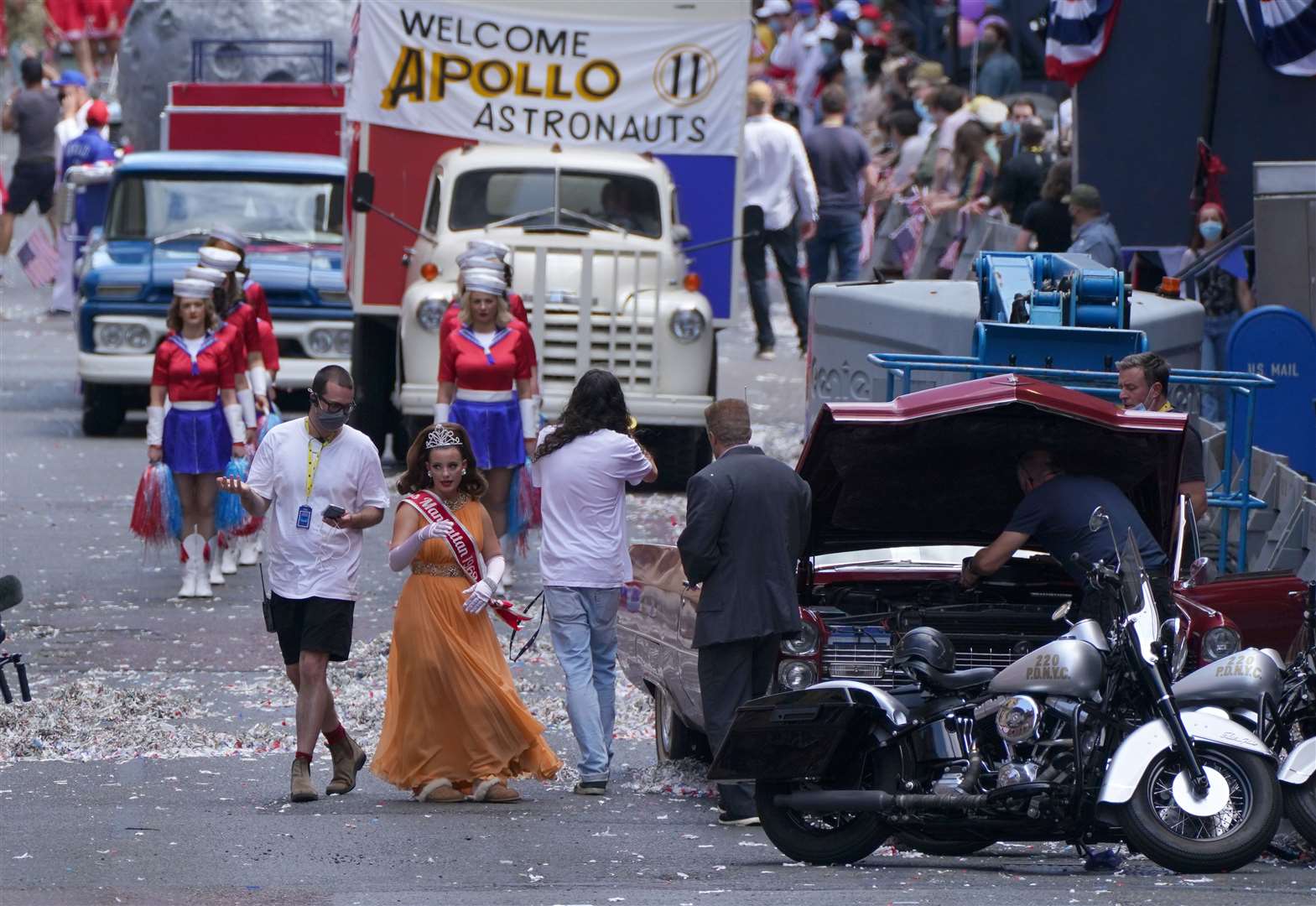 The incident happened on Saturday as filming in Glasgow continued (Andrew Milligan/PA)