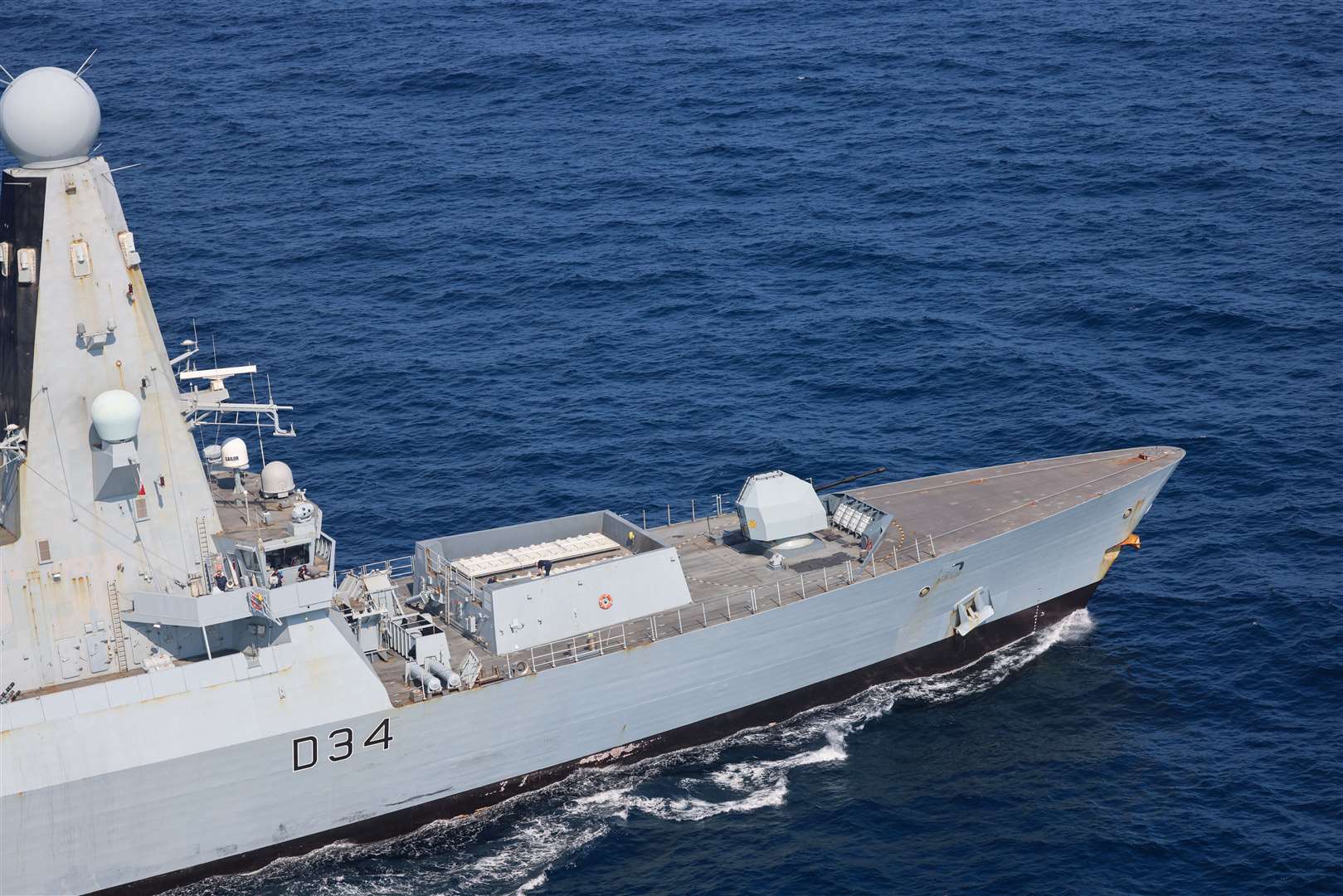 HMS Diamond patrols in the Red Sea (LPhot Chris Sellars/MoD/PA)