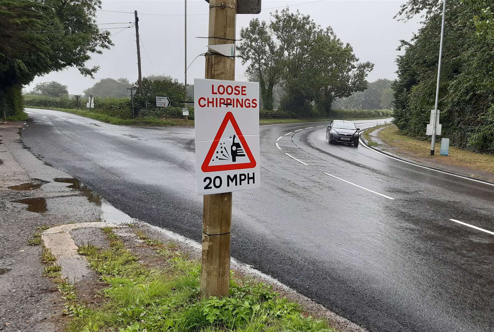 Charing Hill has already been resurfaced as part of the works