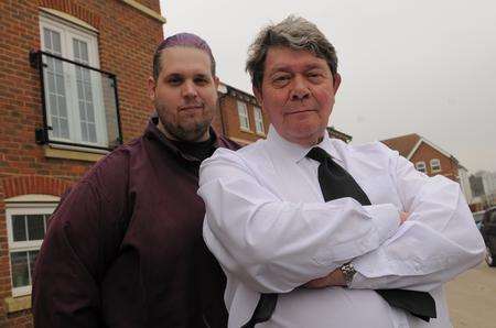 Ex-Pop Idol contestant Rik Waller with father Kris in Sittingbourne