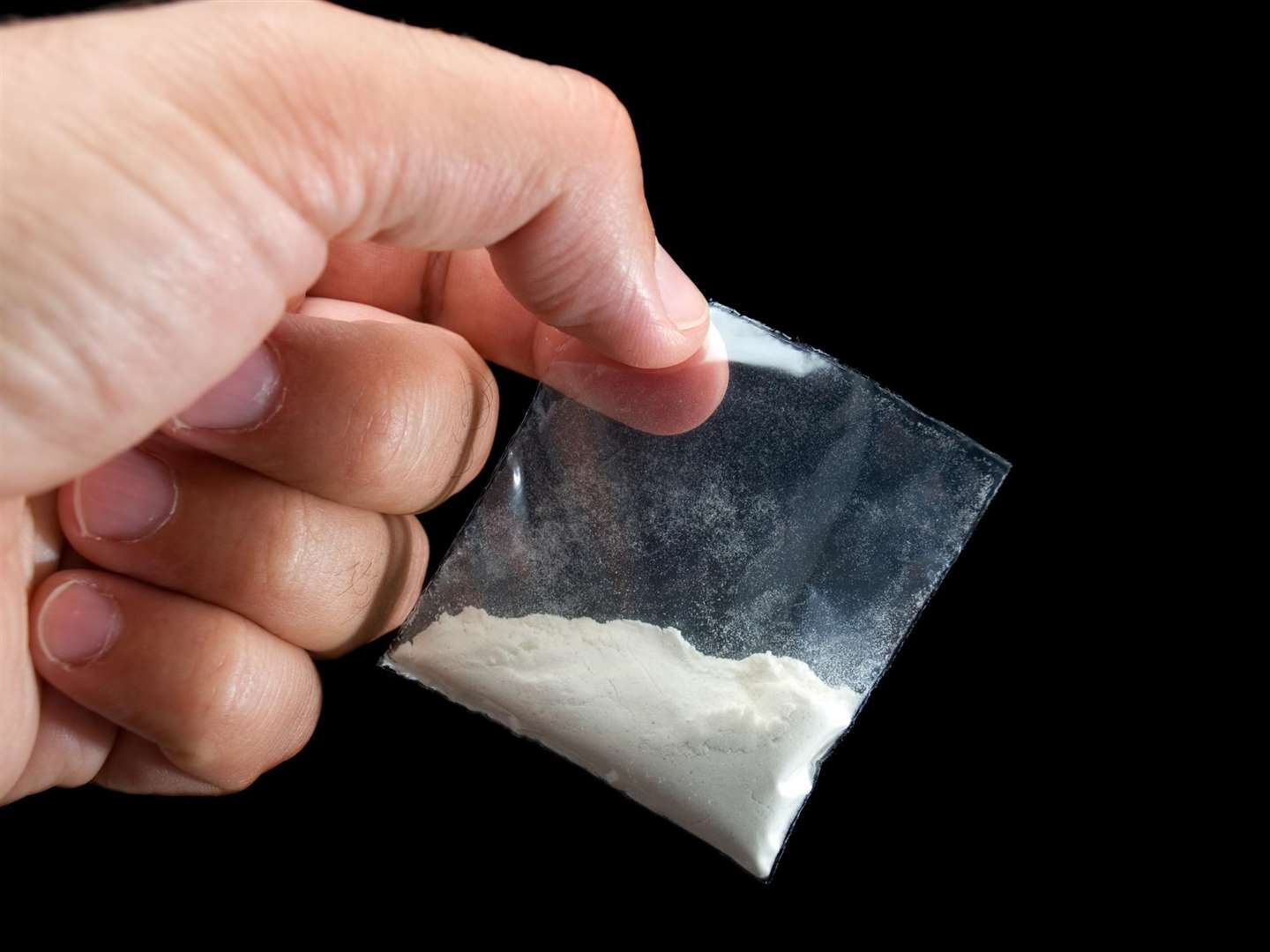 A drug bag. Stock image