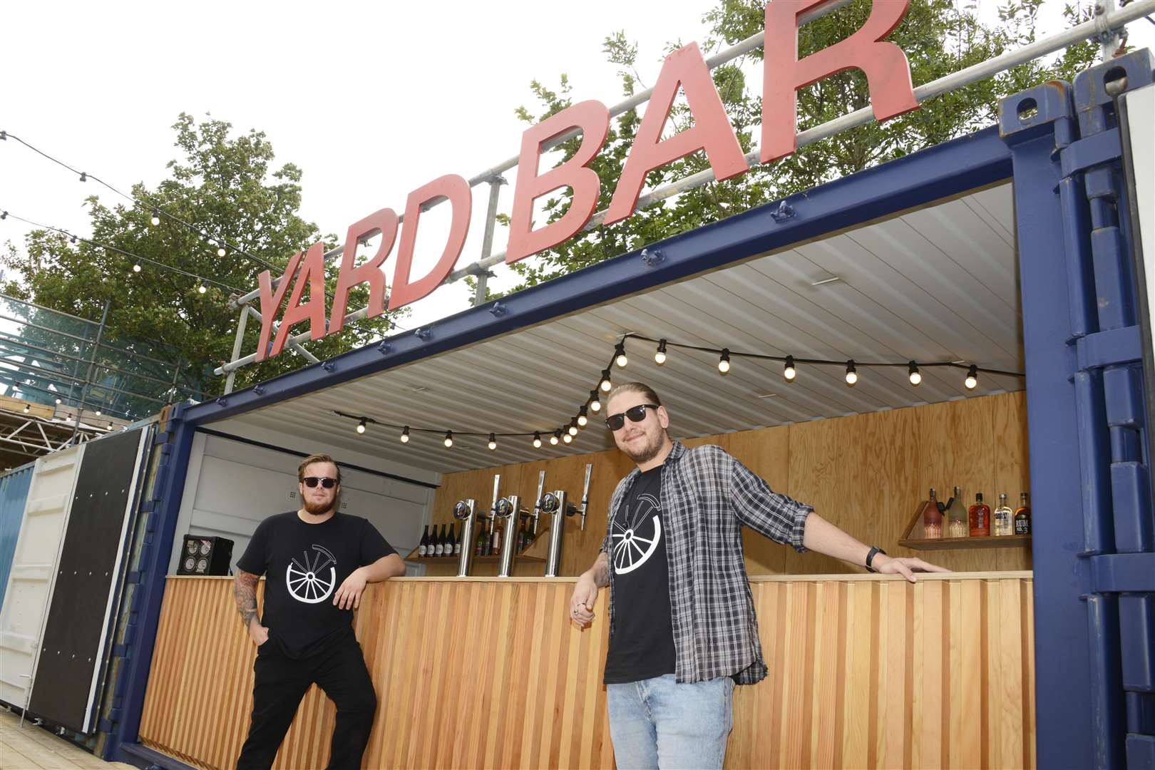 Ashford Coachworks The Event Yard opens.Yard Bar managers Quinn Martin-Preston and Martin Sammut. Picture: Paul Amos