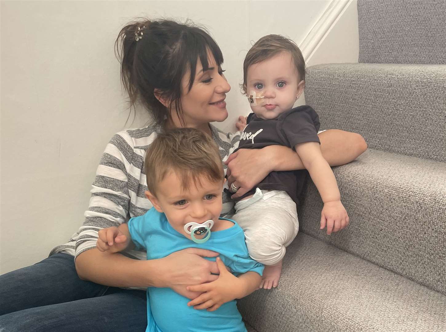 Louise with Leilani and Henry. Picture: Louise Aisthorpe