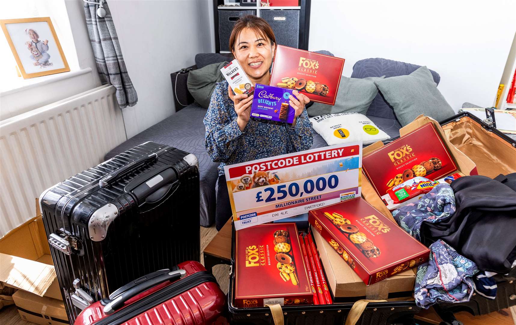 Yu Sheng is looking forward to treating her family with her winnings. Picture: People's Postcode Lottery