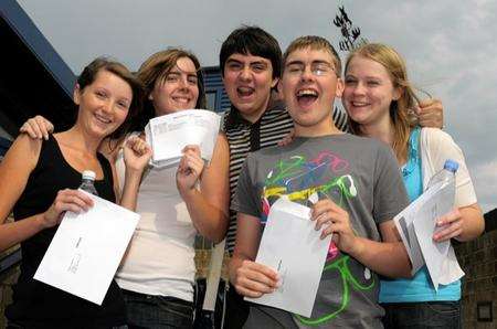 Minster College AS Level students Sabrina Payne, Stacey Baxter, Ashley Kay, Matt Coppins and Megan Shufflebotham, all 17.